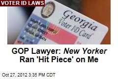 GOP Lawyer Cries Foul Over New Yorker &#39;s Voter-ID Piece