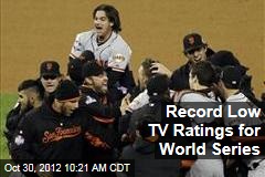 Record Low TV Ratings for World Series