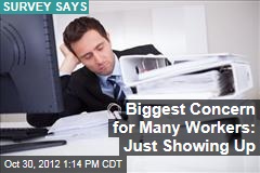 Biggest Concern for Many Workers: Just Showing Up