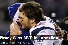 Brady Wins MVP in Landslide