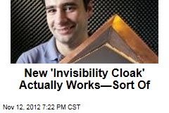 New &#39;Invisibility Cloak&#39; Actually Works&mdash;Sort Of