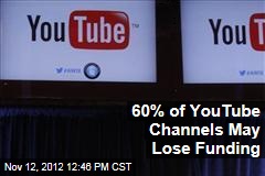 60% of YouTube Channels May Lose Funding