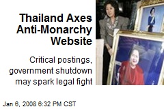 Thailand Axes Anti-Monarchy Website