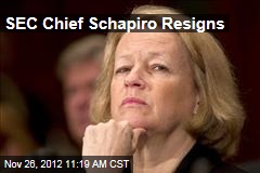 SEC Chief Schapiro Resigns