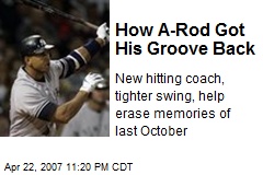 How A-Rod Got His Groove Back