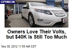 Owners Love Their Volts, but $40K Is Still Too Much