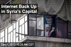 Internet Back Up in Syria&#39;s Capital