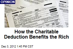 How the Charitable Deduction Benefits the Rich