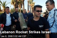 Lebanon Rocket Strikes Israel