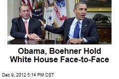 Obama, Boehner, Hold White House Face to Face