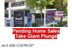 Pending Home Sales Take Giant Plunge