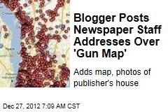 Blogger Posts Newspaper Staff Addresses Over &#39;Gun Map&#39;