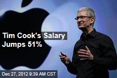 Tim Cook&#39;s Salary Jumps 51%