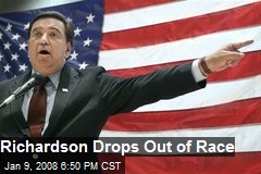 Richardson Drops Out of Race