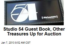 Studio 54 Guest Book, Other Treasures Up for Auction
