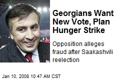 Georgians Want New Vote, Plan Hunger Strike