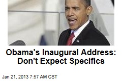 Obama&#39;s Inaugural Address: &#39;Hopeful,&#39; Short on Specifics