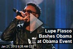 Lupe Fiasco Bashes Obama ... at Obama Event