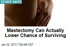 Mastectomy Can Actually Lower Chance of Surviving