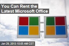 You Can Rent the Latest Microsoft Office