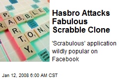 Hasbro Attacks Fabulous Scrabble Clone