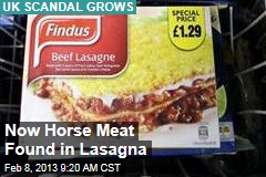 Now Horse Meat Found in Lasagna