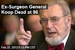 Ex-Surgeon General Koop Dead at 96