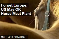 Forget Europe: US May OK Horse Meat Plant