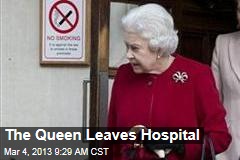 The Queen Leaves Hospital