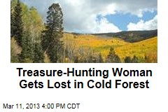 Treasure-Hunting Woman Lost in Cold Forest