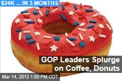 GOP Leaders Splurge on Coffee, Donuts