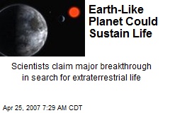 Earth-Like Planet Could Sustain Life