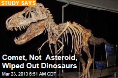 Comet, Not Asteroid, Wiped Out Dinosaurs