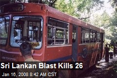 Sri Lankan Blast Kills 26