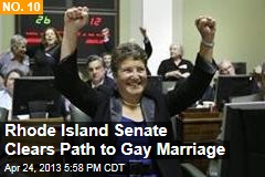 Rhode Island Senate Clears Path to Gay Marriage