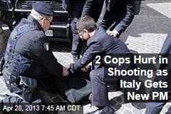 2 Cops Hurt in Shooting as Italy Gets New PM