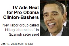 TV Ads Next for Pro-Obama Clinton-Bashers