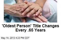 &#39;Oldest Person&#39; Title Changes Every .65 Years