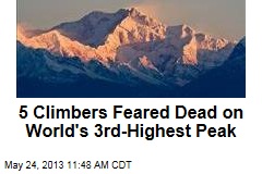 5 Climbers Feared Dead on World&#39;s 3rd-Highest Peak