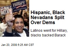 Hispanic, Black Nevadans Split Over Dems