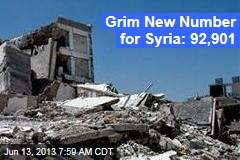Grim New Number for Syria: 92,901
