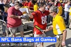 NFL Bans Bags at Games
