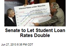 Senate to Let Student Loan Rates Double
