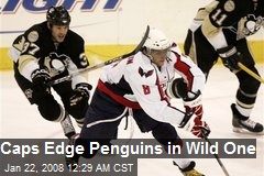 Caps Edge Penguins in Wild One