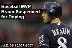 Baseball MVP Braun Suspended for Doping