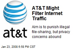 AT&amp;T Might Filter Internet Traffic