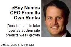 eBay Names CEO From Its Own Ranks