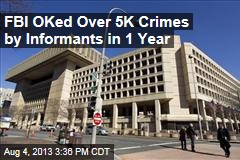 FBI OKed Over 5K Crimes by Informants in 1 Year