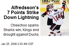 Alfredsson's 7 Points Strike Down Lightning