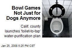 Bowl Games Not Just for Dogs Anymore